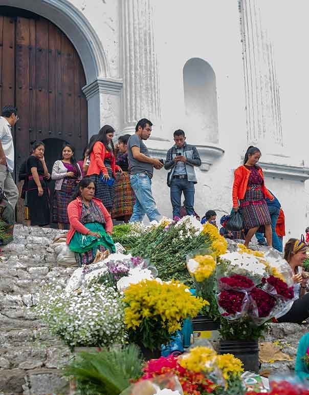 Immersive experience at the Chichicastenango Market, a lively and traditional indigenous market in Guatemala